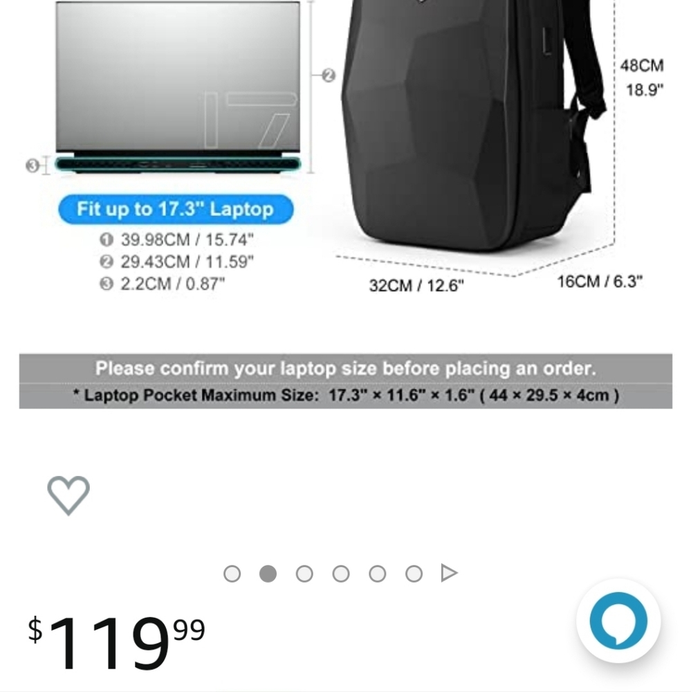💠 Hard Shell Laptop Backpack,Anti-Theft Waterproof, Business Travel 🛑 - Picture 7 of 8